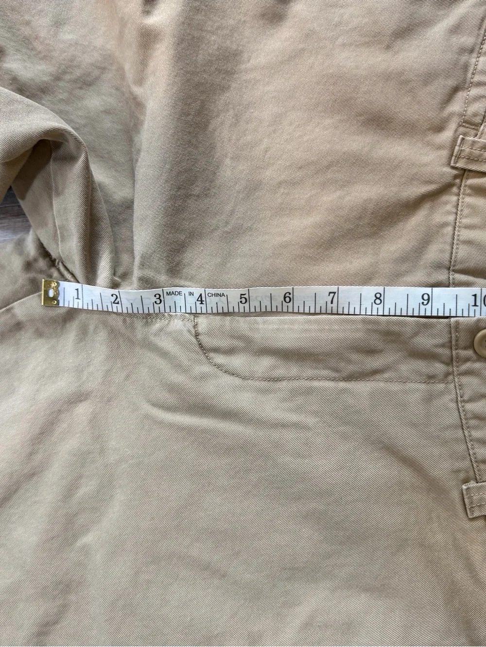 J Crew The Sutton Khaki Chino Pants Mens 34x32 With Fleece Gray Lining Warm